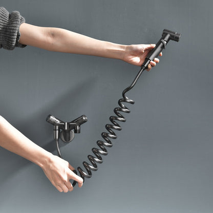 Adjustable Bathroom Faucet Spray Head With Valve