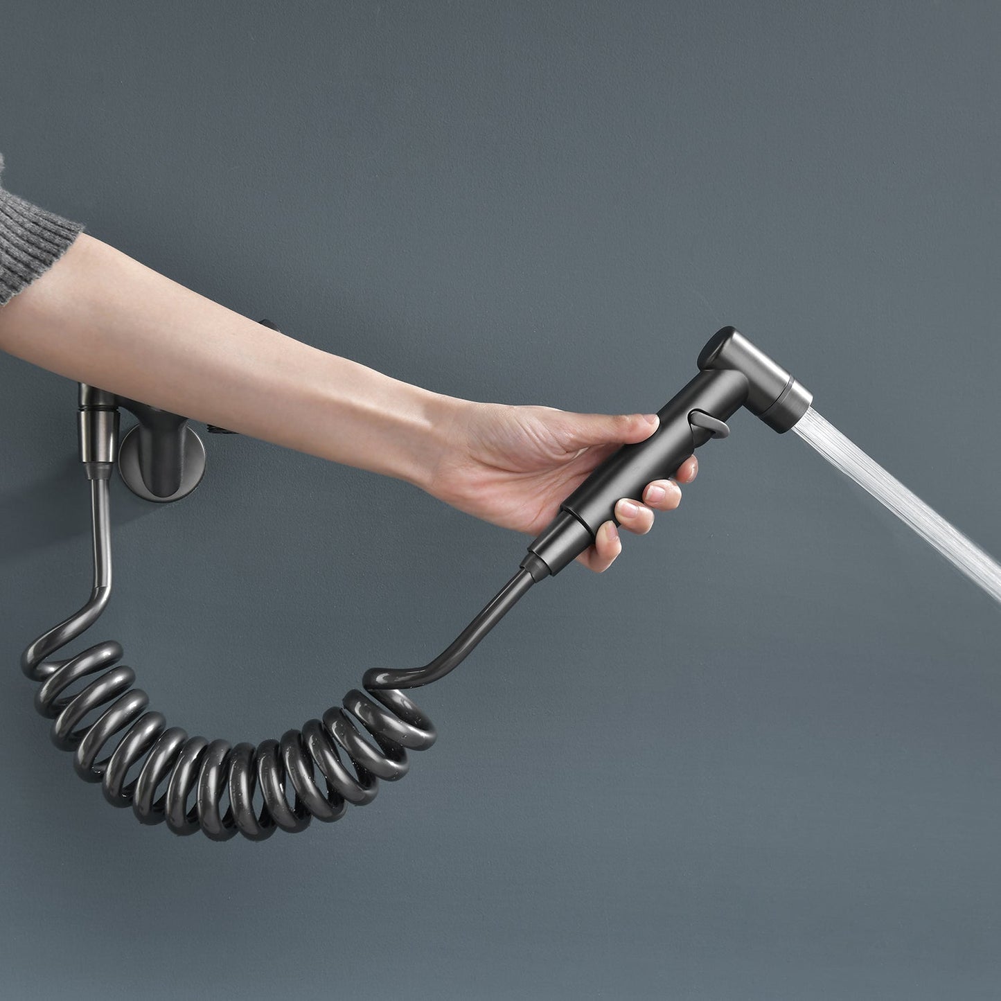 Adjustable Bathroom Faucet Spray Head With Valve