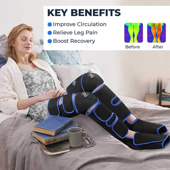 Warm Leg Massager Wrap with Adjustable Strap - Lusomart