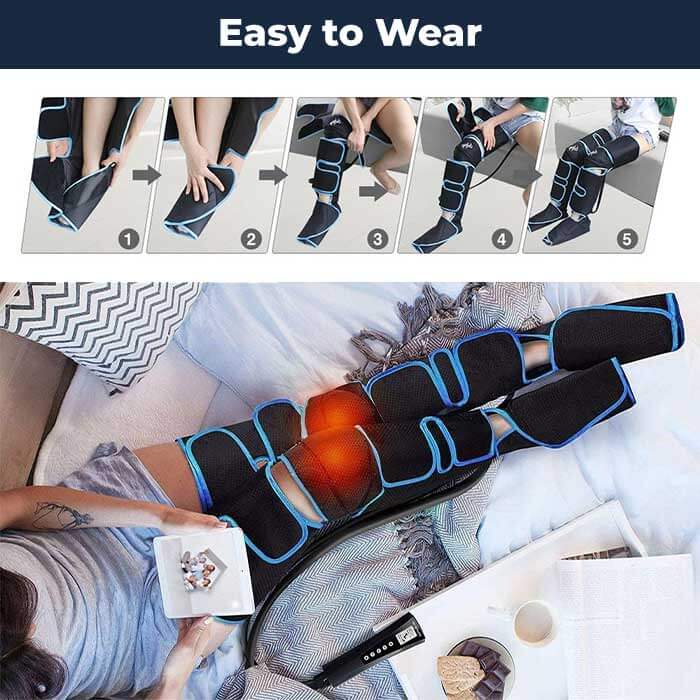 Warm Leg Massager Wrap with Adjustable Strap