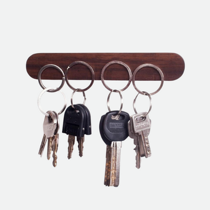 Stylish Wooden Key Holder with Magnets