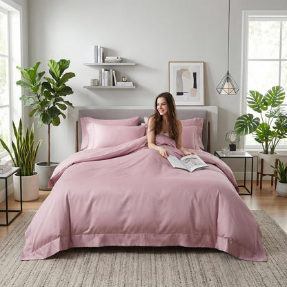 Gray Plush Duvet Cover Set With Simple Chic Bedding
