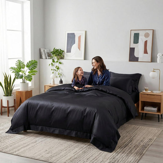 Gray Plush Duvet Cover Set With Simple Chic Bedding - Lusomart