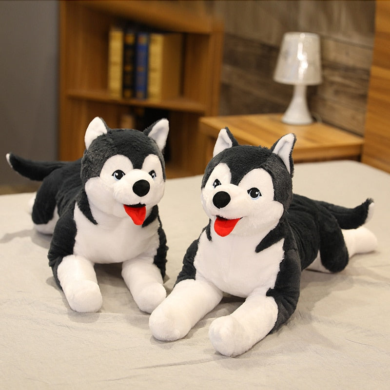 Life-size husky puppy stuffed toy 2