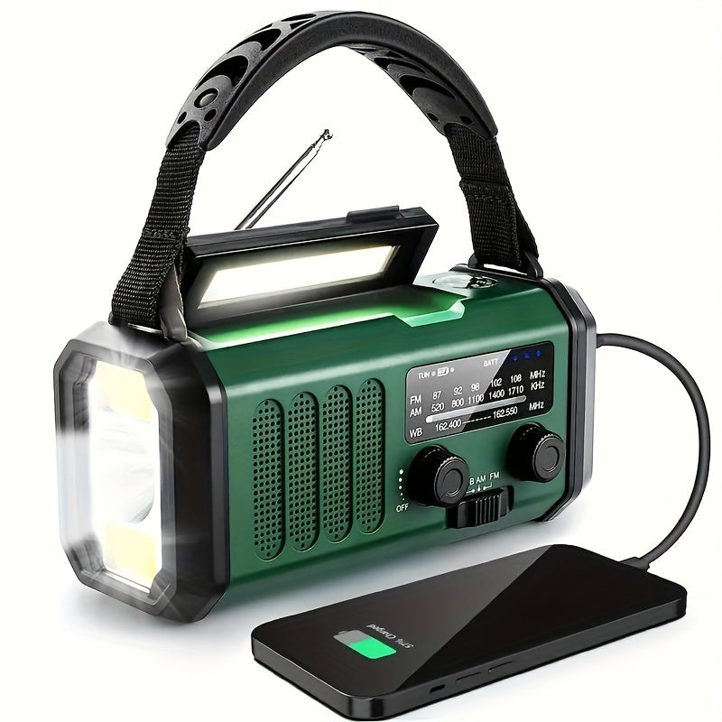 Portable Emergency Radio with Solar Power and NOAA Alerts - Lusomart