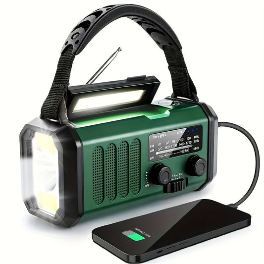 Portable Emergency Radio with Solar Power and NOAA Alerts - Lusomart