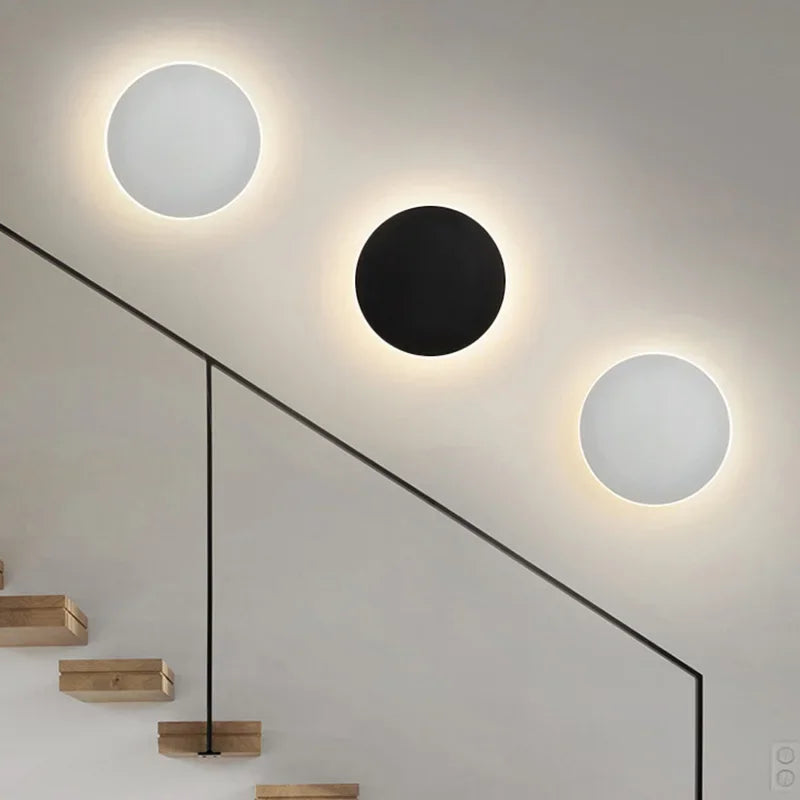 Circular LED Wall Lamp Modern Round Lighting - Lusomart