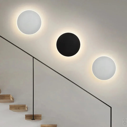 Circular LED Wall Lamp Modern Round Lighting - Lusomart