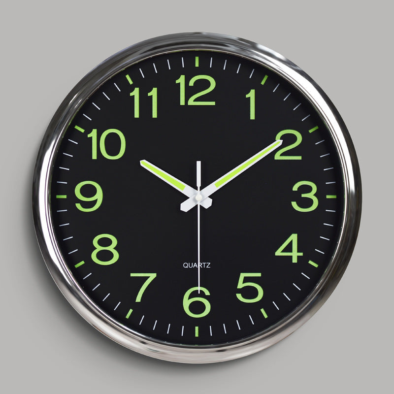 Shiny Stone Round Wall Timepiece - Lusomart