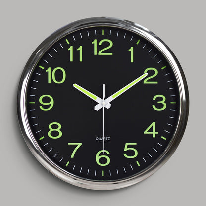 Shiny Stone Round Wall Timepiece - Lusomart