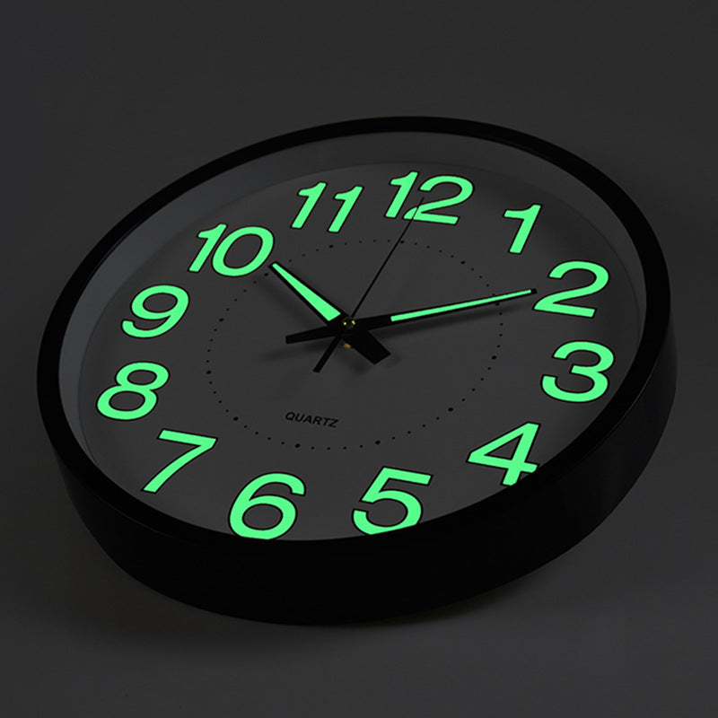 Shiny Stone Round Wall Timepiece