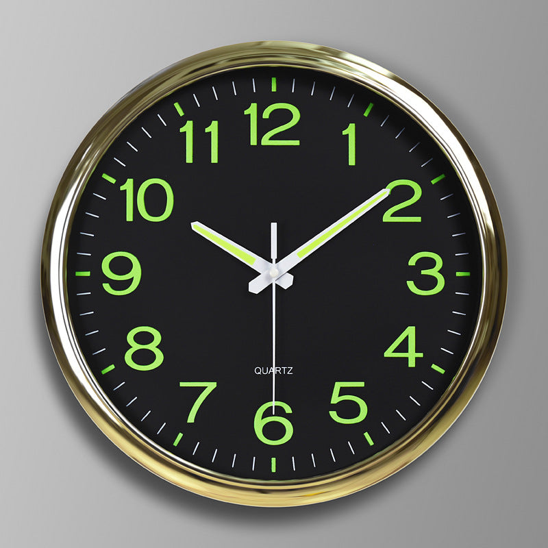 Shiny Stone Round Wall Timepiece