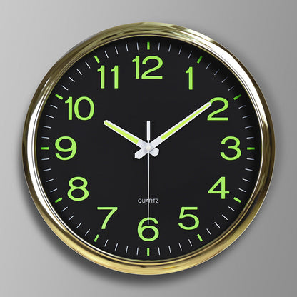 Shiny Stone Round Wall Timepiece
