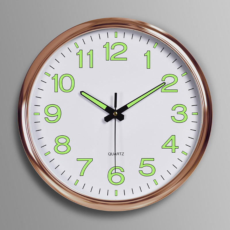 Shiny Stone Round Wall Timepiece