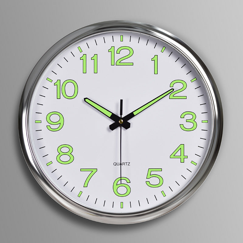 Shiny Stone Round Wall Timepiece