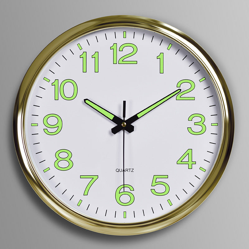 Shiny Stone Round Wall Timepiece