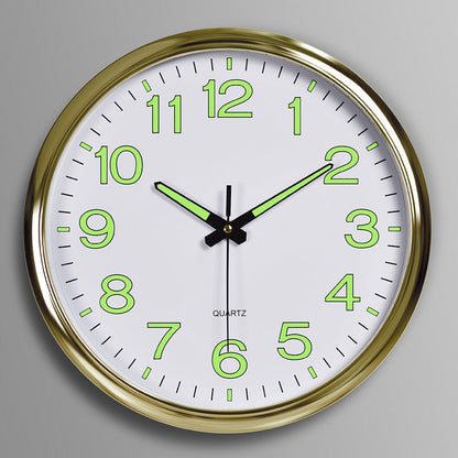 Shiny Stone Round Wall Timepiece