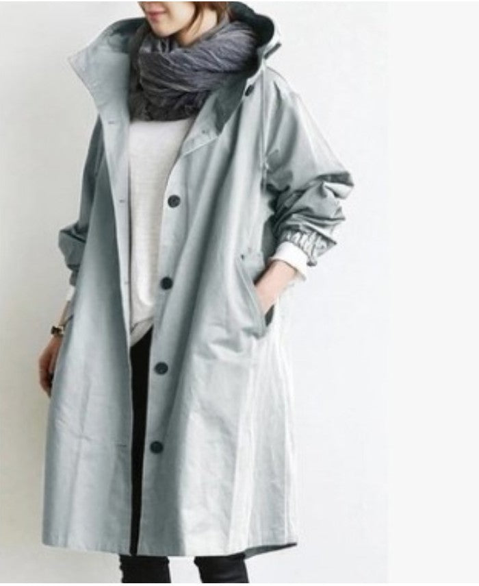 Lightweight Women’s Waterproof Raincoat with Hood – Casual Outdoor Windbreaker Jacket 3