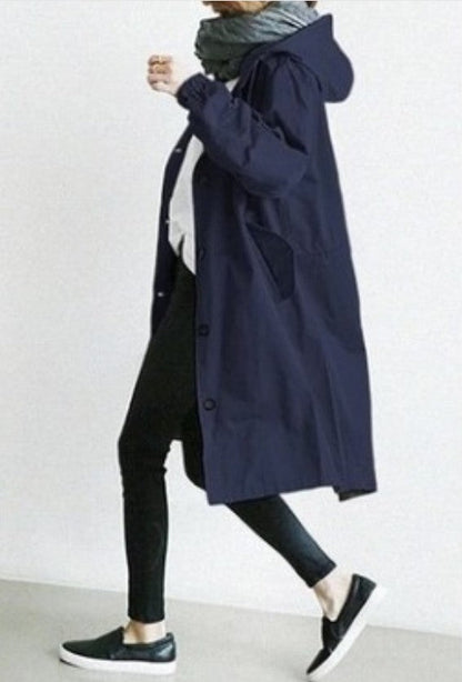 Lightweight Women’s Waterproof Raincoat with Hood – Casual Outdoor Windbreaker Jacket 4