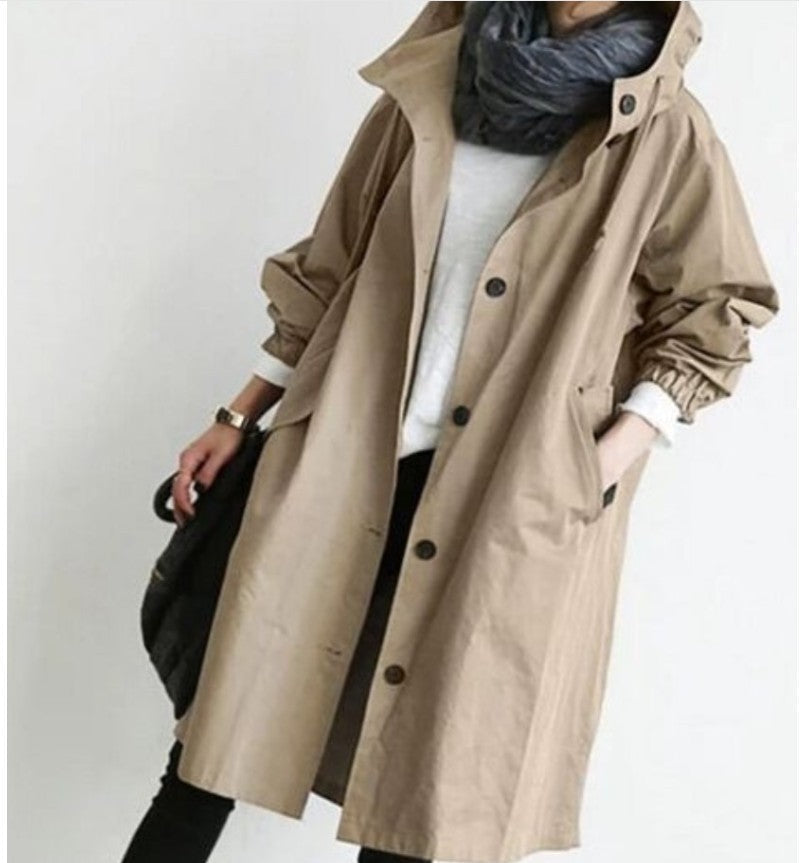 Lightweight Women’s Waterproof Raincoat with Hood – Casual Outdoor Windbreaker Jacket 5