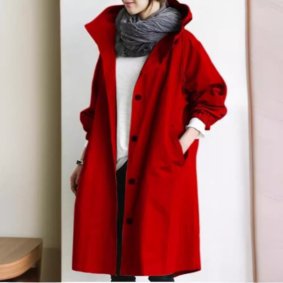 Lightweight Women’s Waterproof Raincoat with Hood – Casual Outdoor Windbreaker Jacket 6