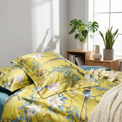 Colorful Bird Pattern Soft Cotton Bedding Set