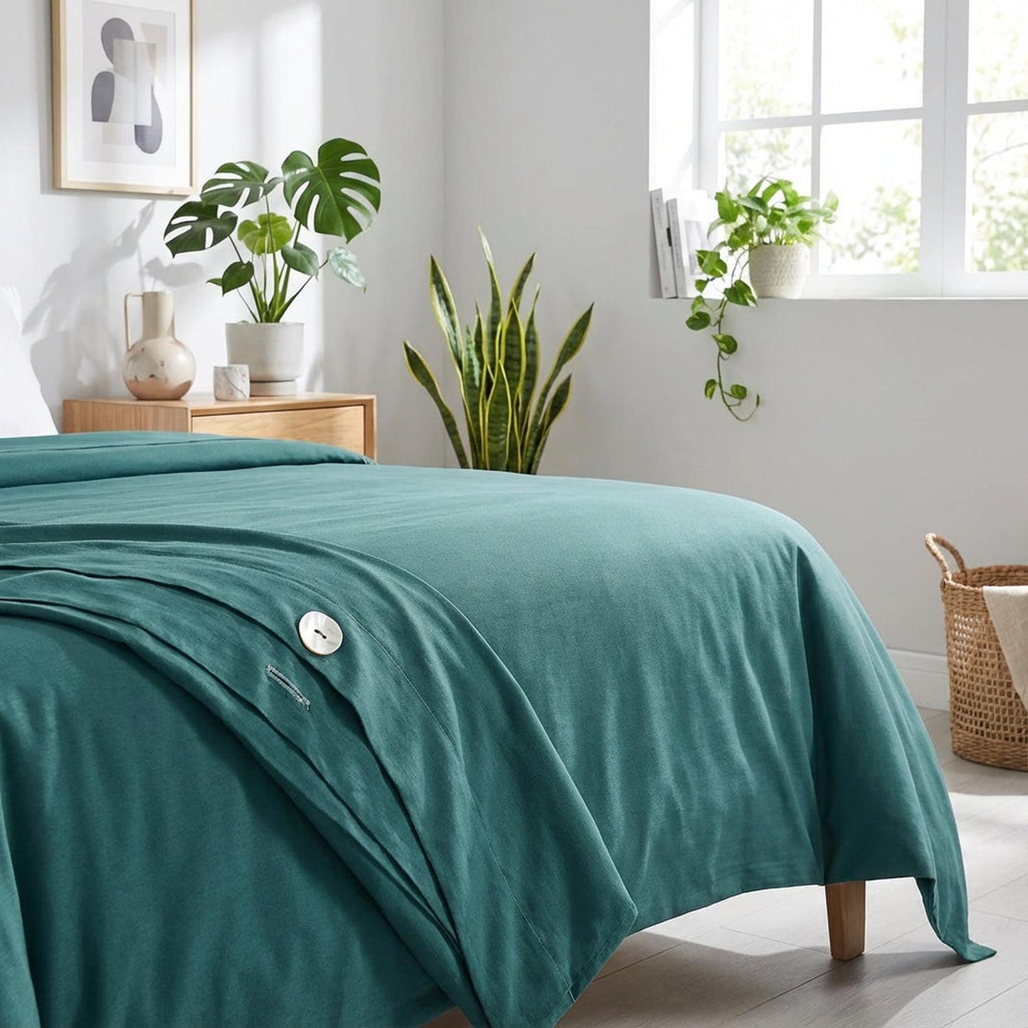 Colorful Bird Pattern Soft Cotton Bedding Set