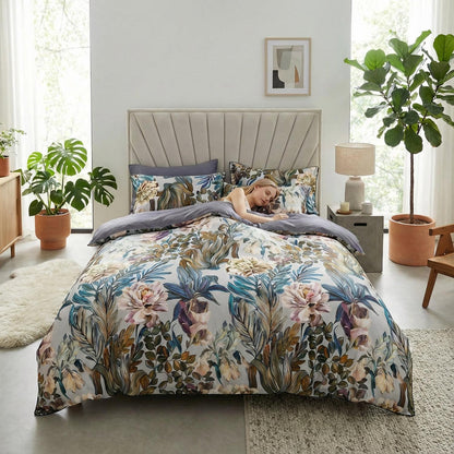 Colorful Bird Pattern Soft Cotton Bedding Set