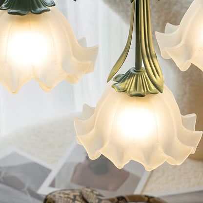 Delicate Flower Pendant Light With Warm Glow