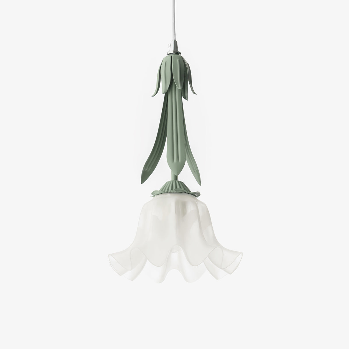 Delicate Flower Pendant Light With Warm Glow
