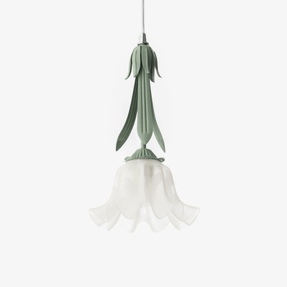 Delicate Flower Pendant Light With Warm Glow