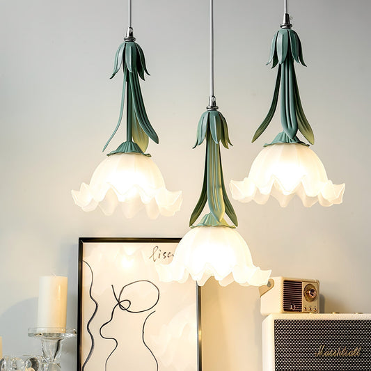 Delicate Flower Pendant Light With Warm Glow - Lusomart