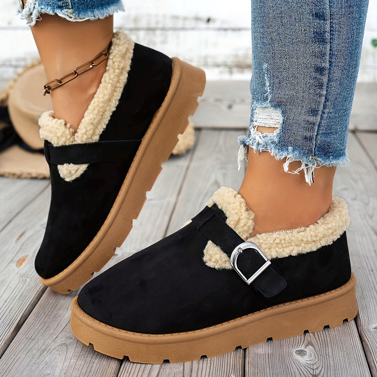 Lina | Black Ankle Boots for Women with Plush Lining – Comfortable Support for Sensitive Feet 1
