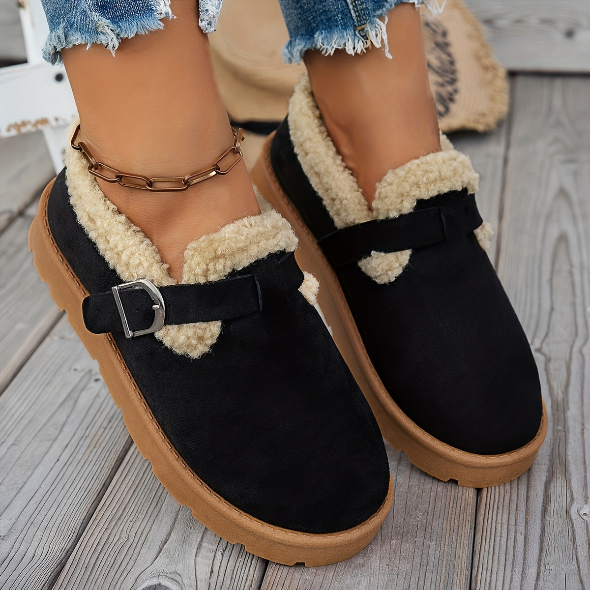Lina | Black Ankle Boots for Women with Plush Lining – Comfortable Support for Sensitive Feet 3