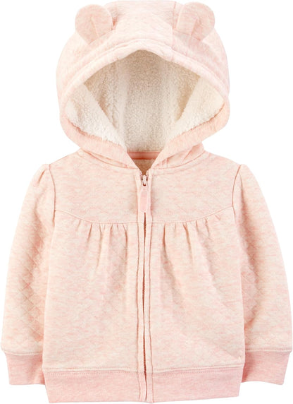 Lined Baby Sweater with Hood 3