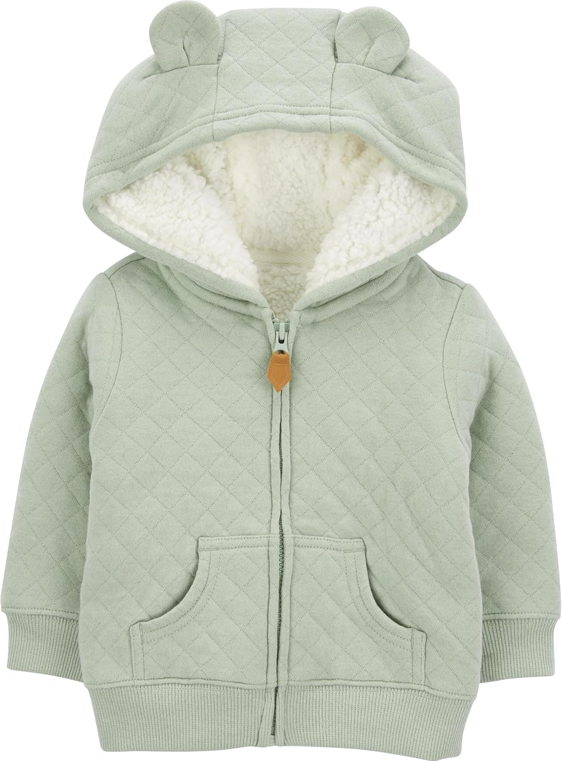 Lined Baby Sweater with Hood 5