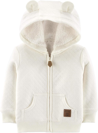 Lined Baby Sweater with Hood 6