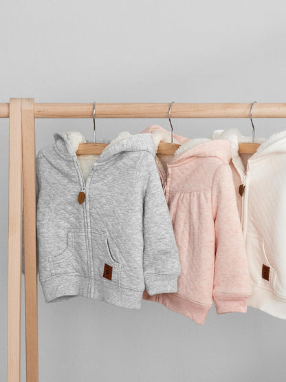 Lined Baby Sweater with Hood 7