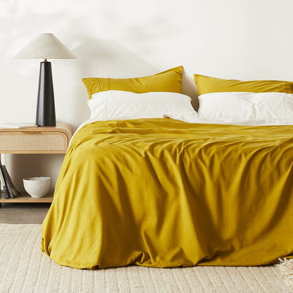 Natural Bamboo Bedding Soft Duvet Cover Set