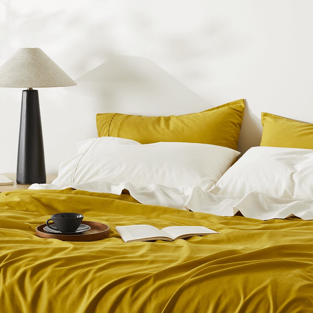 Natural Bamboo Bedding Soft Duvet Cover Set