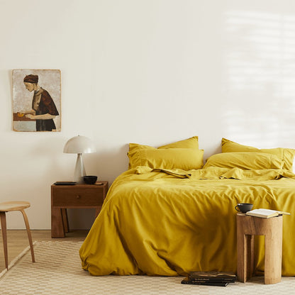 Natural Bamboo Bedding Soft Duvet Cover Set