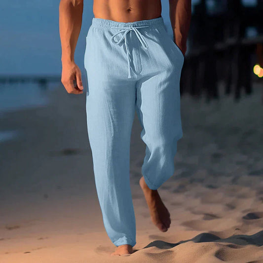 Lightweight Cool Linen Pants for Men - Lusomart