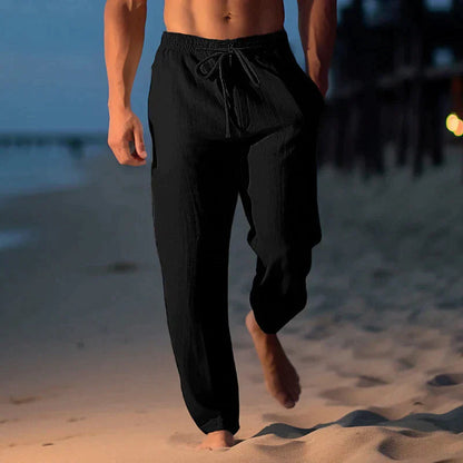 LinenBreeze | Stylish Breathable Men's Linen Trousers for Summer Comfort 1