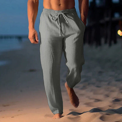LinenBreeze | Stylish Breathable Men's Linen Trousers for Summer Comfort 2