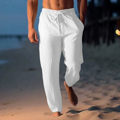 LinenBreeze | Stylish Breathable Men's Linen Trousers for Summer Comfort 3