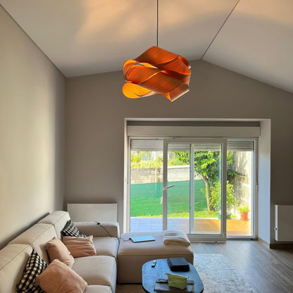 Rustic Wooden Hanging Light for Living Room