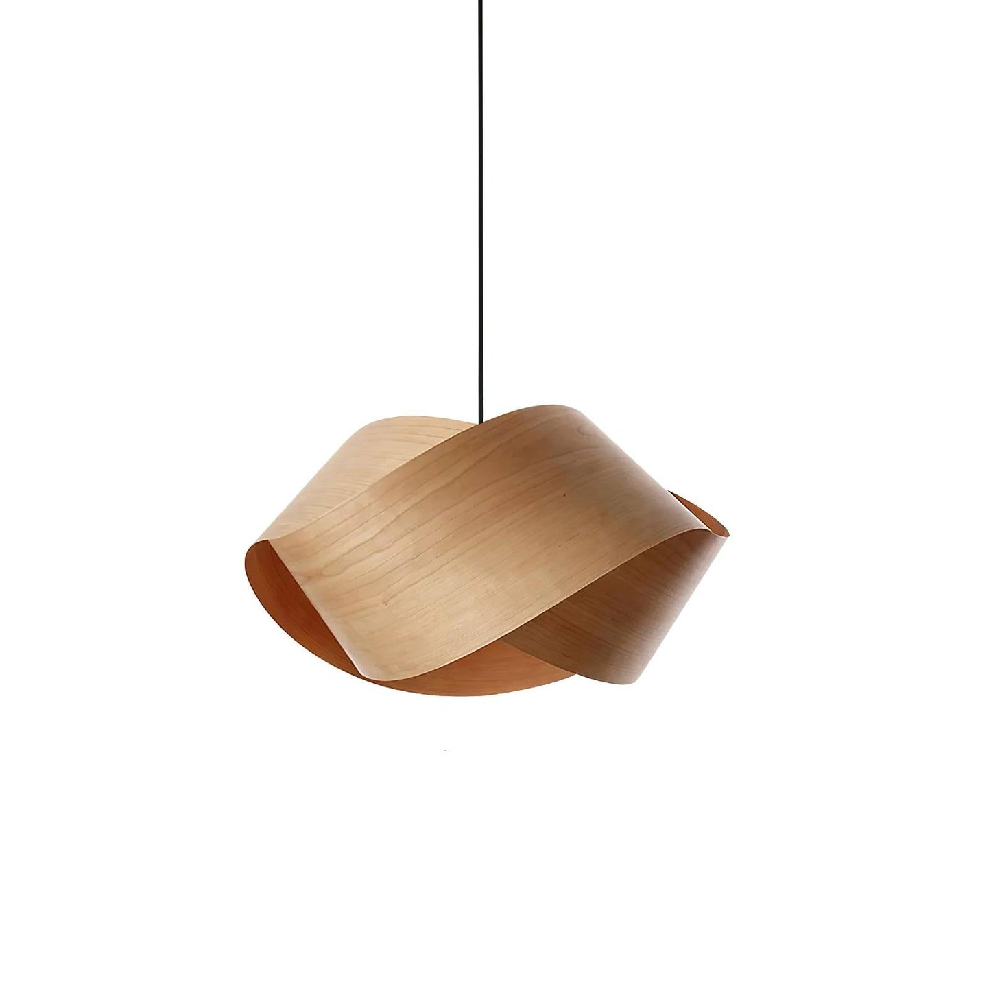 Rustic Wooden Pendant Lamp With Warm Soft Lighting
