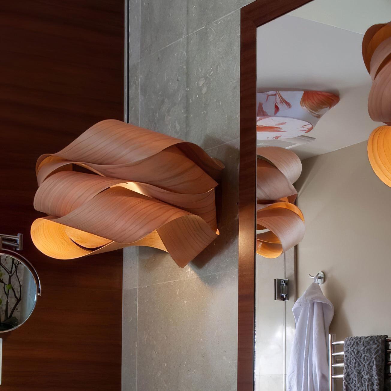 Rustic Wooden Hanging Light for Living Room