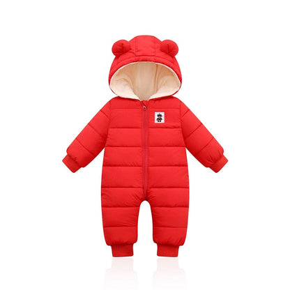Little Baby Winter Romper | With cute bear ears 1