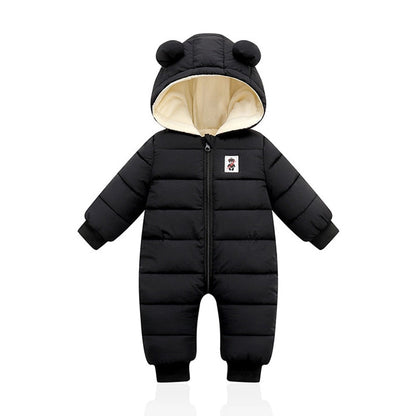 Little Baby Winter Romper | With cute bear ears 10